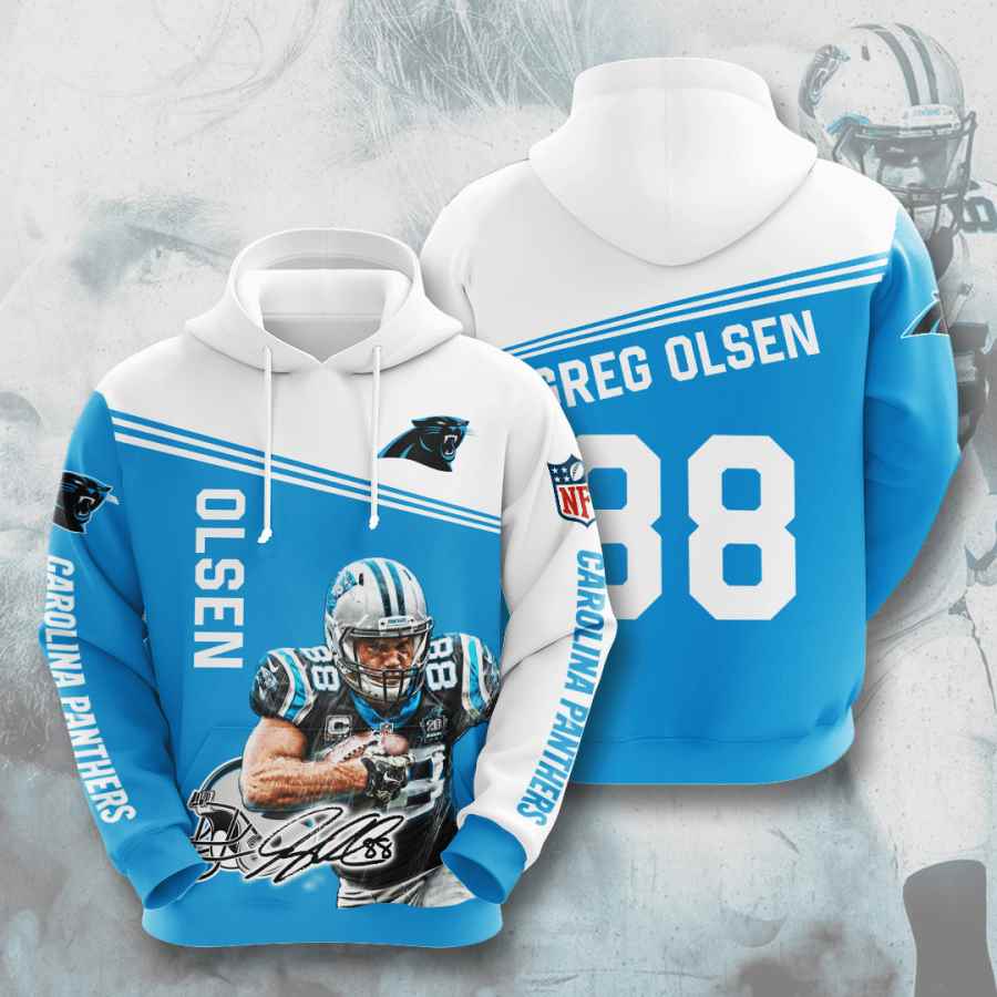 Sports American Football Nfl Carolina Panthers Greg Olsen Usa Hoodie 3D