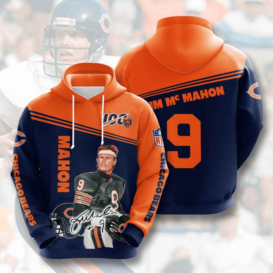 Sports American Football Nfl Chicago Bears Jim Mcmahon Usa Hoodie 3D