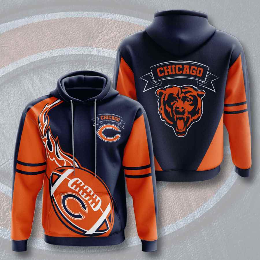 Sports American Football Nfl Chicago Bears Usa Hoodie 3D