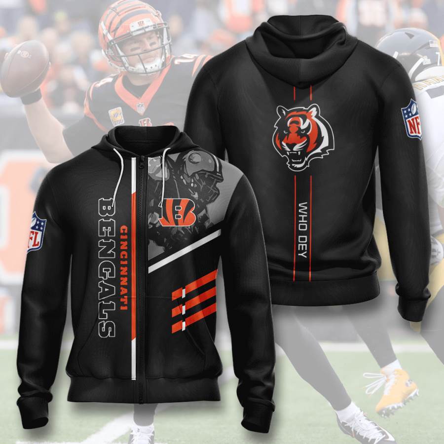 Sports American Football Nfl Cincinnati Bengals Usa Hoodie 3D
