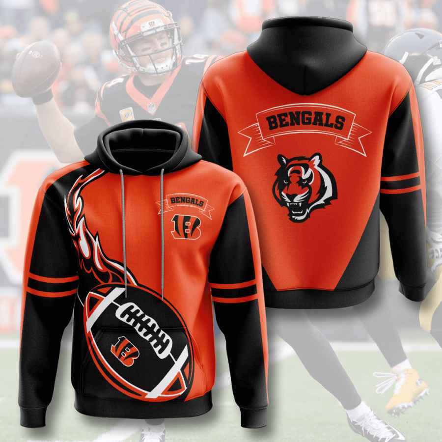 Sports American Football Nfl Cincinnati Bengals Usa Hoodie 3D