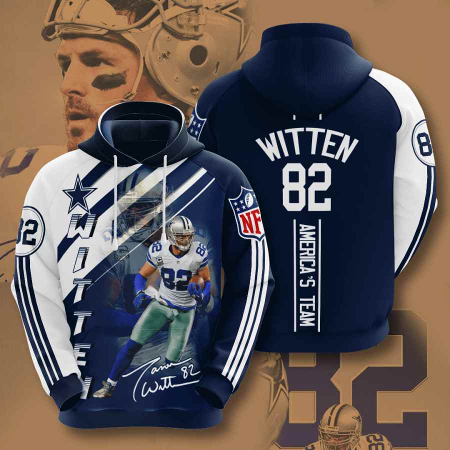 Sports American Football Nfl Dallas Cowboys Jason Witten Usa Hoodie 3D