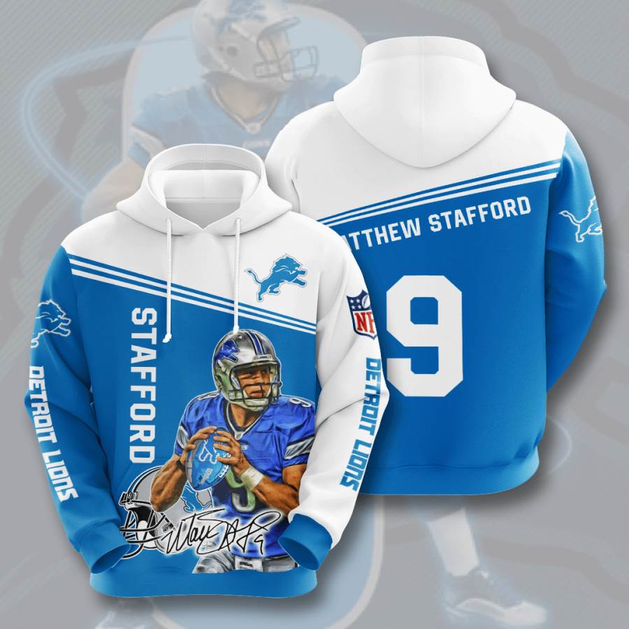 Sports American Football Nfl Detroit Lions Matthew Stafford Usa Hoodie 3D