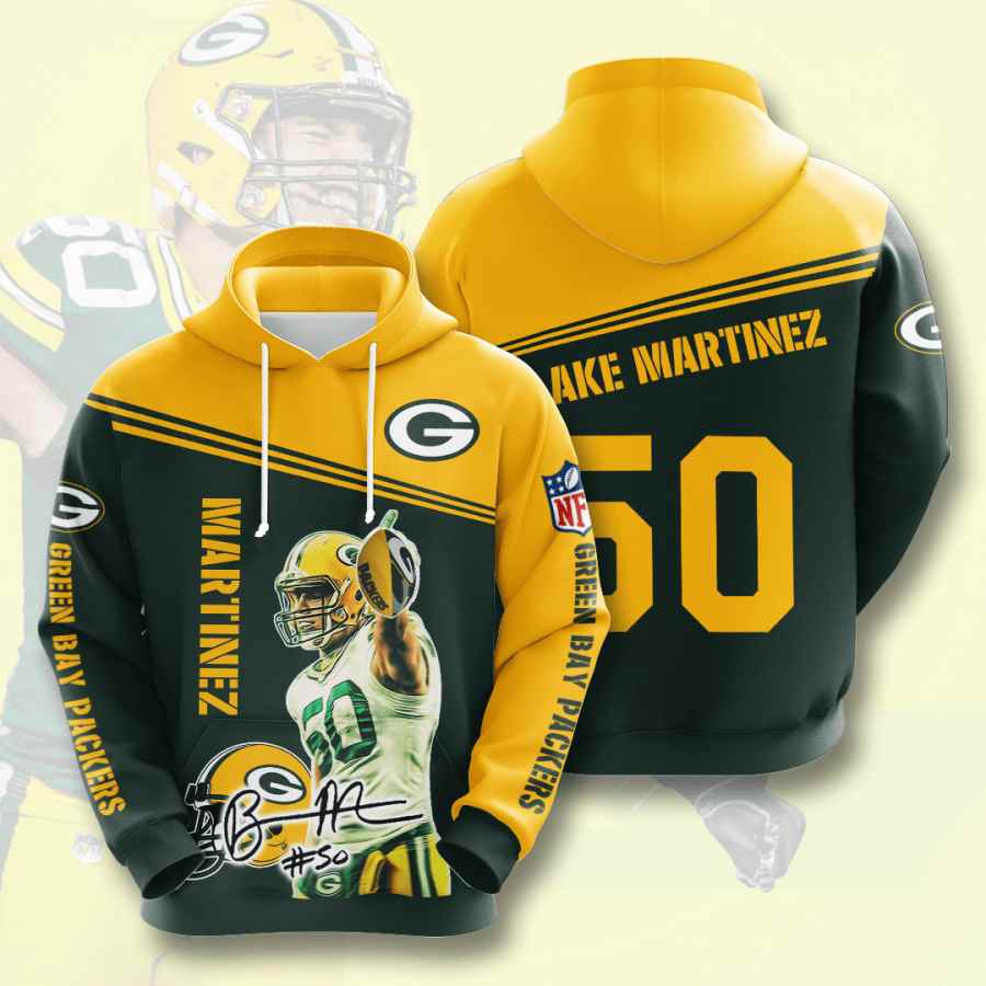 Sports American Football Nfl Green Bay Packers Blake Martinez Usa Hoodie 3D