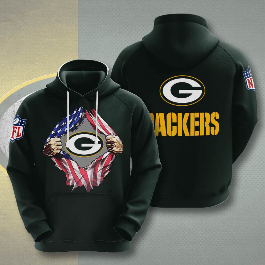 Sports American Football Nfl Green Bay Packers Usa Hoodie 3D