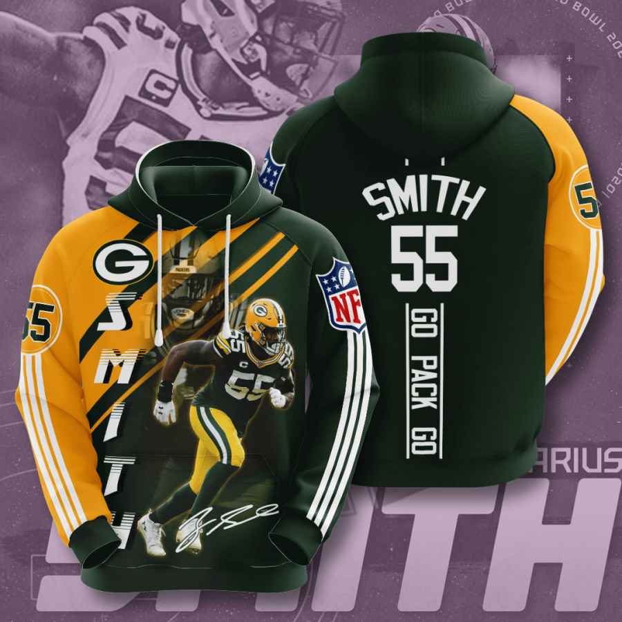 Sports American Football Nfl Green Bay Packers Za’darius Smith Usa Hoodie 3D