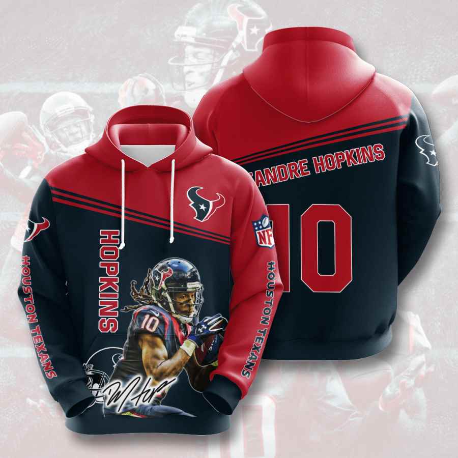 Sports American Football Nfl Houston Texans Deandre Hopkins Usa Hoodie 3D