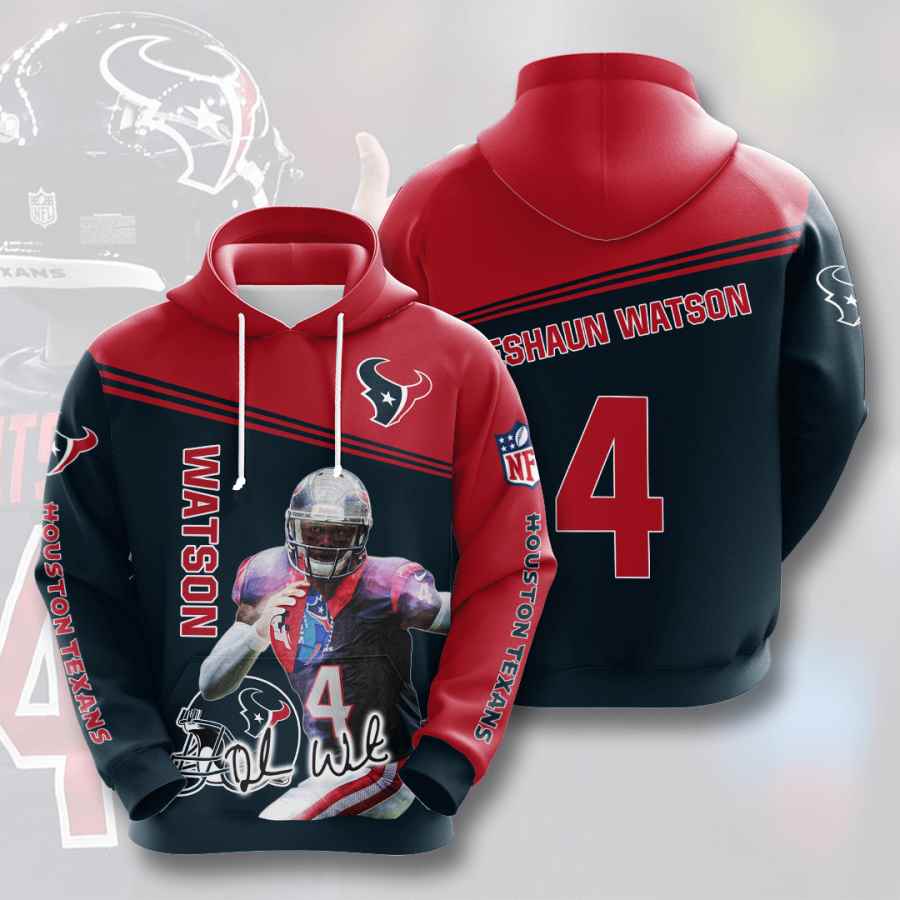 Sports American Football Nfl Houston Texans Deshaun Watson Usa Hoodie 3D