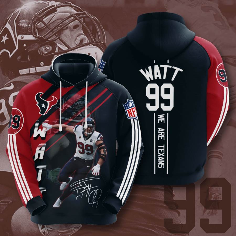 Sports American Football Nfl Houston Texans J. J. Watt Usa Hoodie 3D