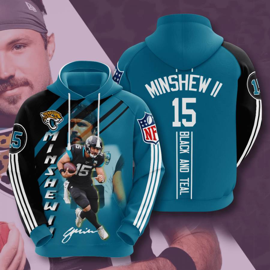 Sports American Football Nfl Jacksonville Jaguars Gardner Minshew Usa Hoodie 3D
