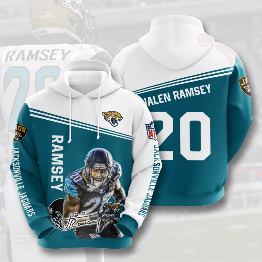 Sports American Football Nfl Jacksonville Jaguars Jalen Ramsey Usa Hoodie 3D