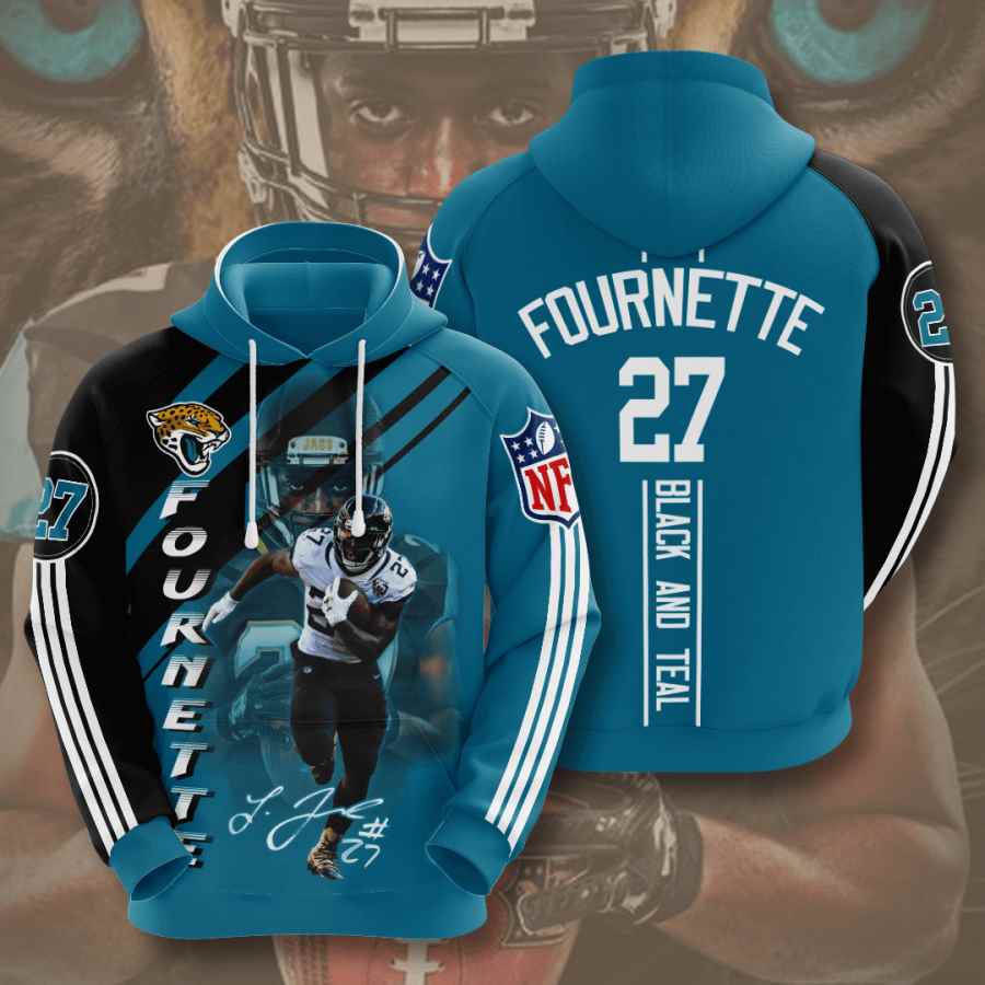 Sports American Football Nfl Jacksonville Jaguars Leonard Fournette Usa Hoodie 3D