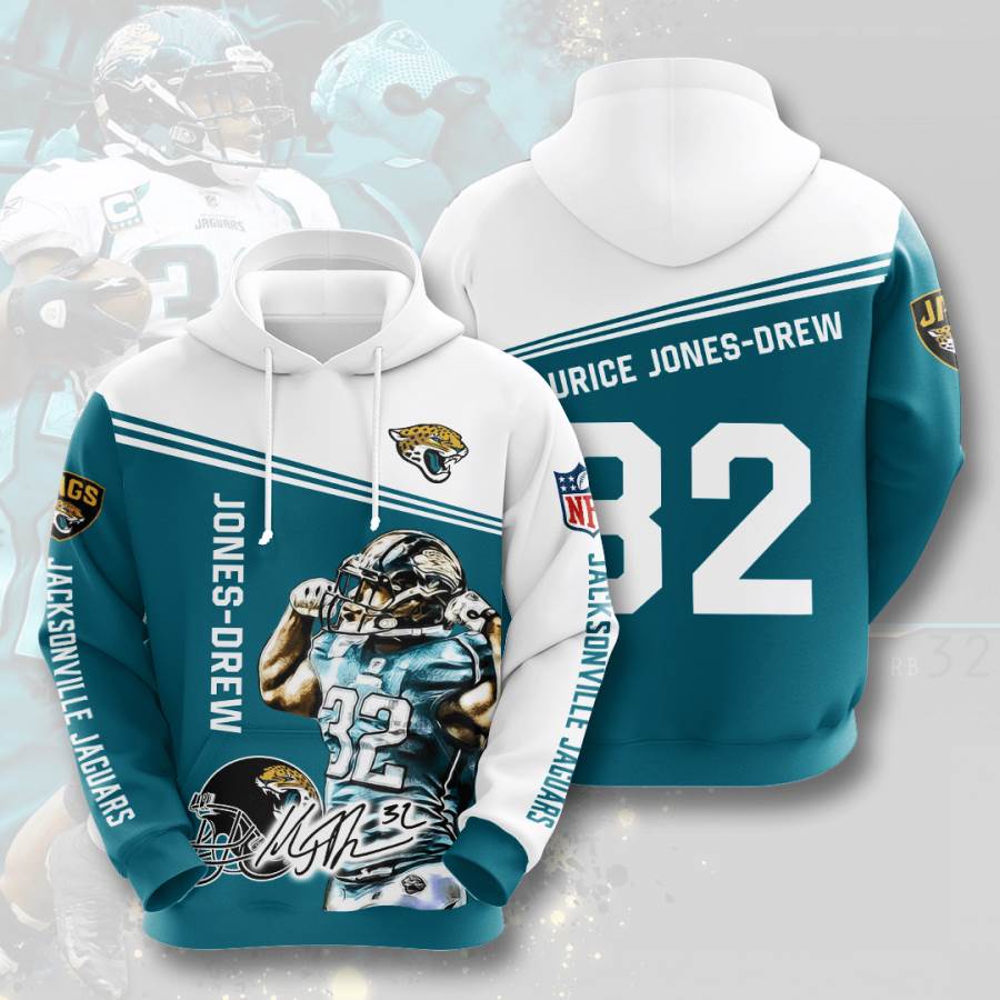 Sports American Football Nfl Jacksonville Jaguars Maurice Jones-drew Usa Hoodie 3D