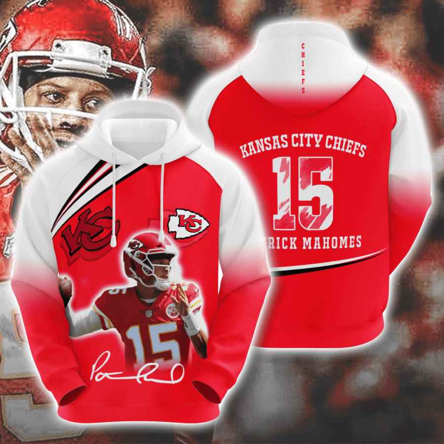 Sports American Football Nfl Kansas City Chiefs Patrick Mahomes Usa Hoodie 3D