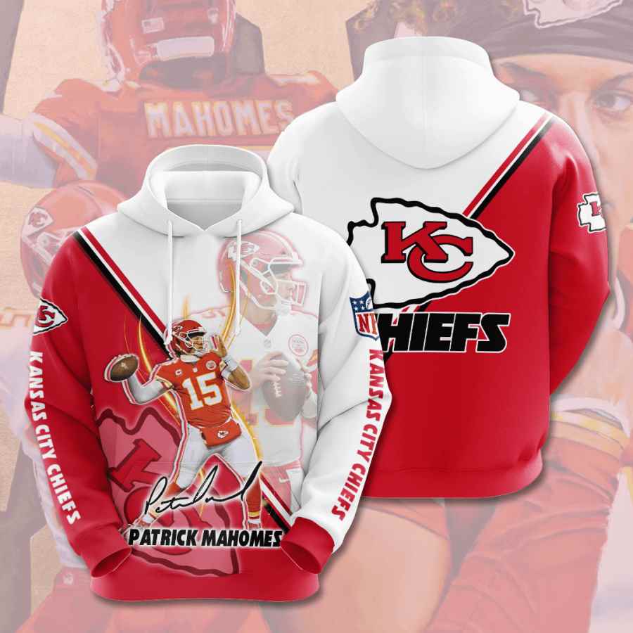 Sports American Football Nfl Kansas City Chiefs Patrick Mahomes Usa Hoodie 3D