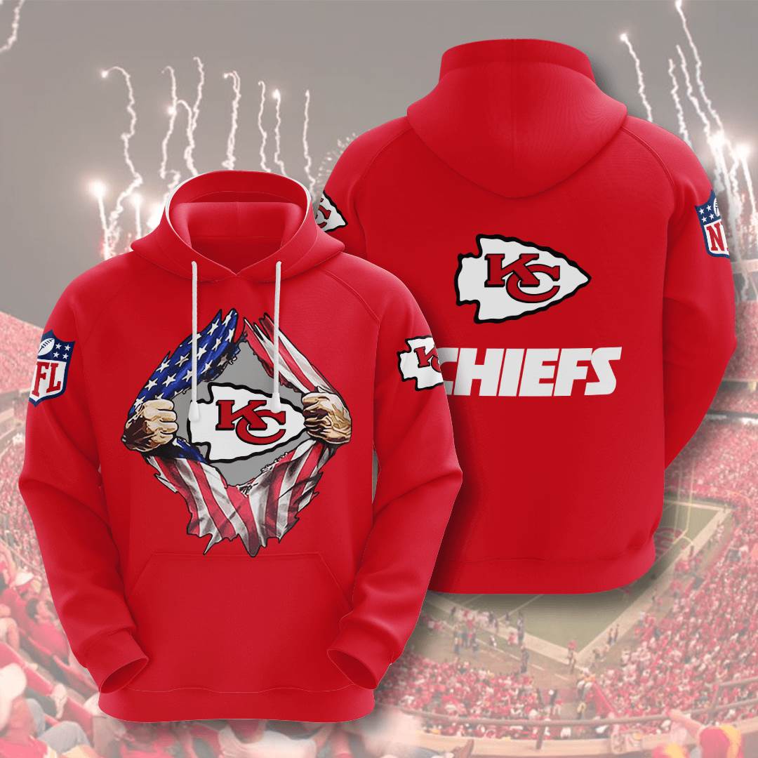 Sports American Football Nfl Kansas City Chiefs Usa Hoodie 3D