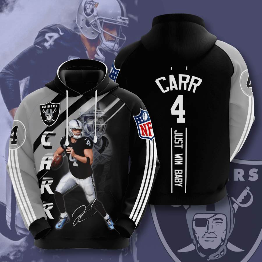 Sports American Football Nfl Las Vegas Raiders Derek Carr Usa Hoodie 3D