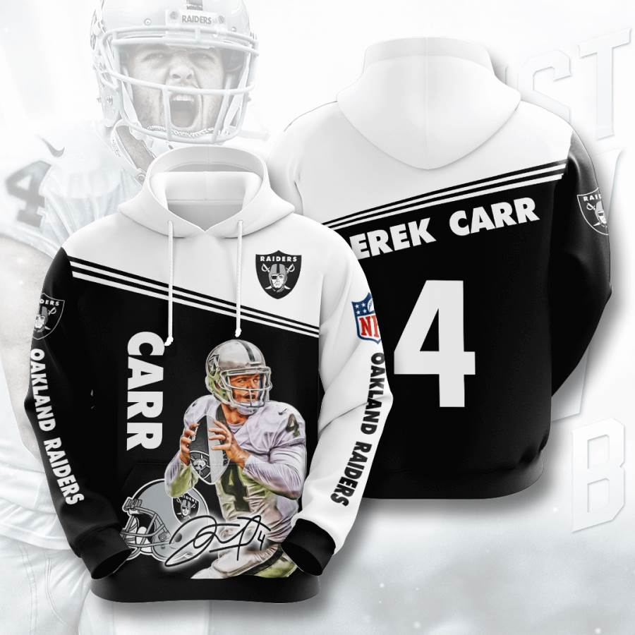 Sports American Football Nfl Las Vegas Raiders Derek Carr Usa Hoodie 3D