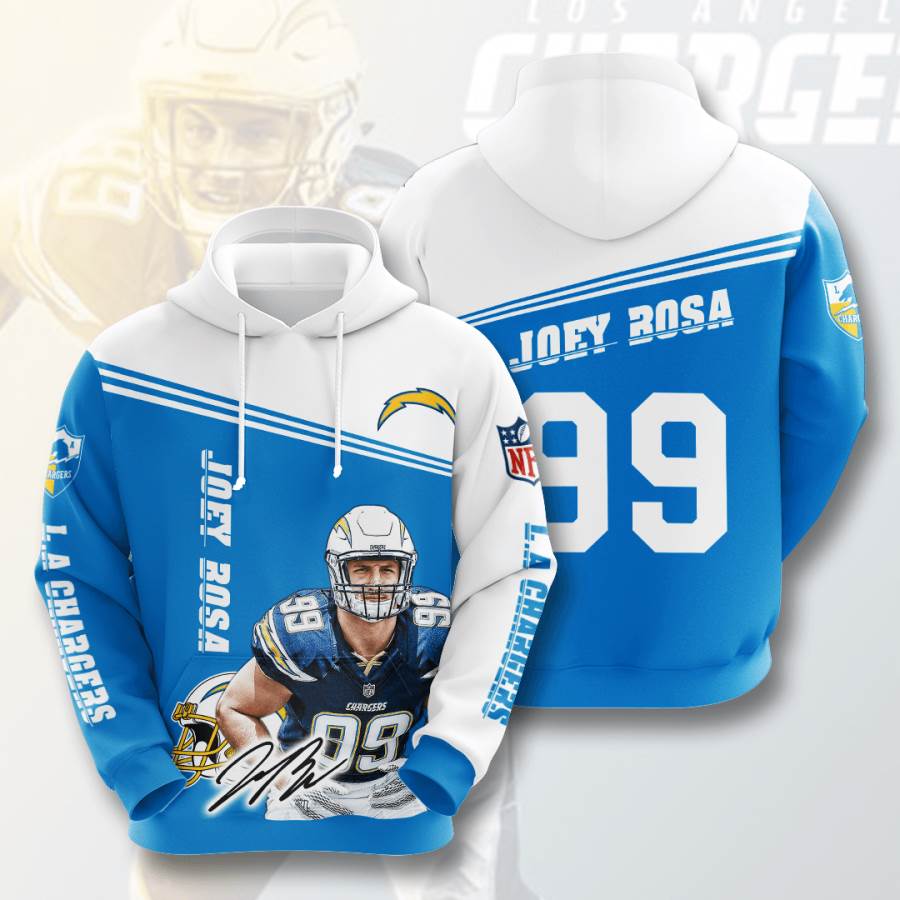 Sports American Football Nfl Los Angeles Chargers Joey Bosa Usa Hoodie 3D