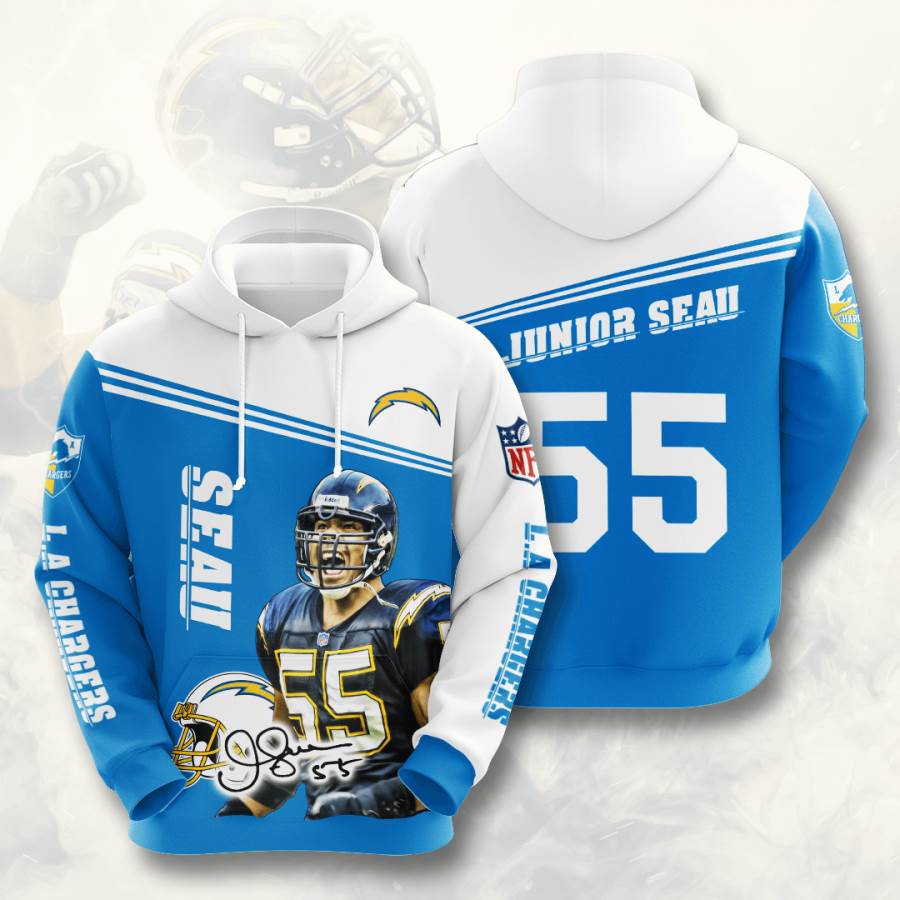 Sports American Football Nfl Los Angeles Chargers Junior Seau Usa Hoodie 3D