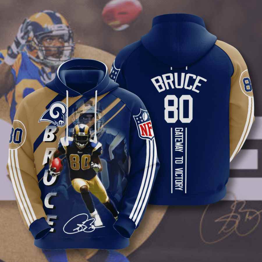 Sports American Football Nfl Los Angeles Rams Isaac Bruce Usa Hoodie 3D