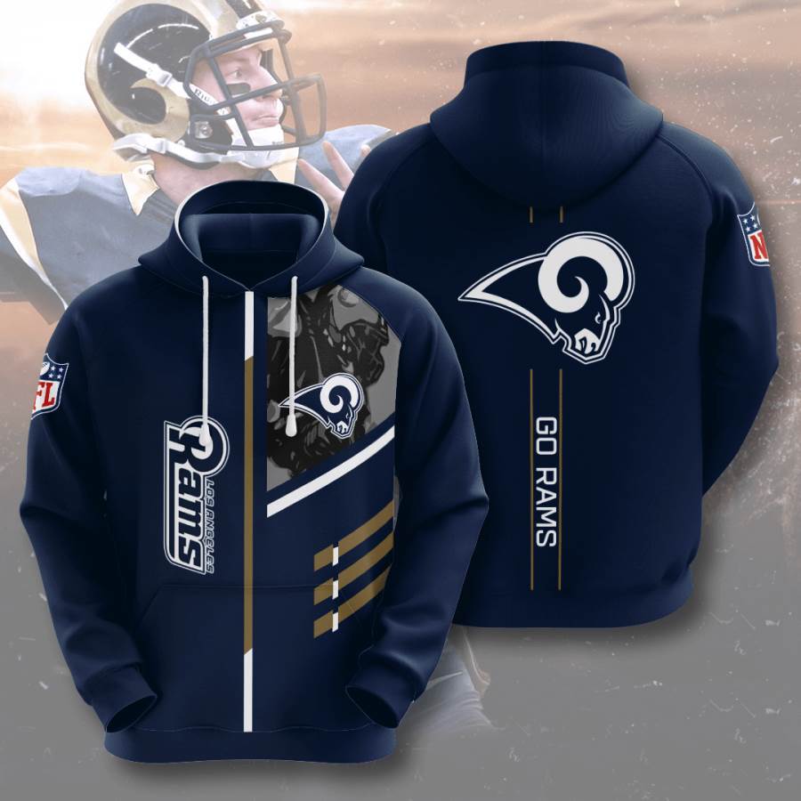 Sports American Football Nfl Los Angeles Rams Usa Hoodie 3D