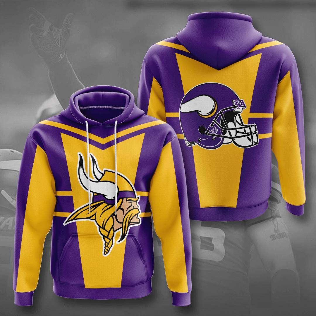 Sports American Football Nfl Minnesota Vikings Usa Hoodie 3D