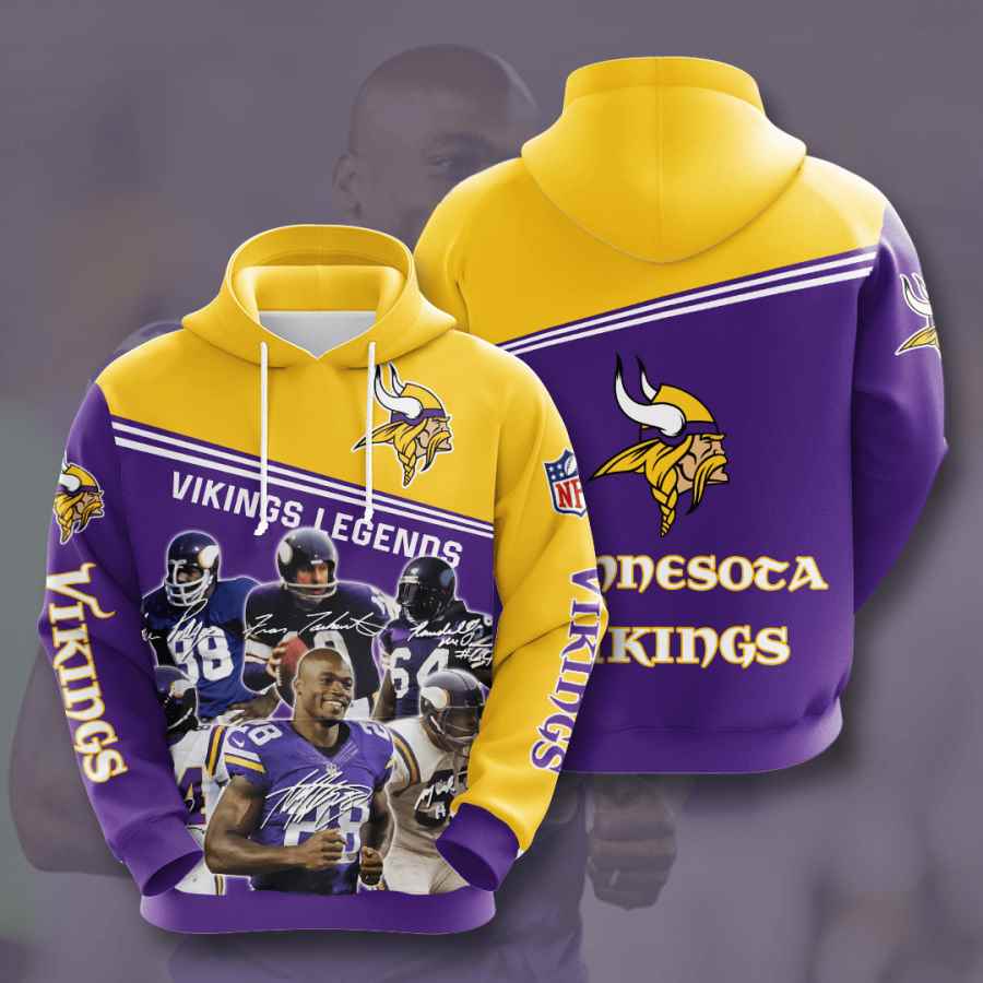 Sports American Football Nfl Minnesota Vikings Usa Hoodie 3D