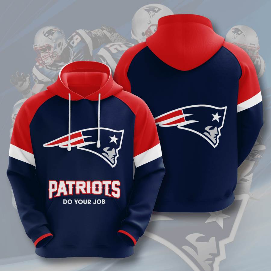 Sports American Football Nfl New England Patriots Usa Hoodie 3D