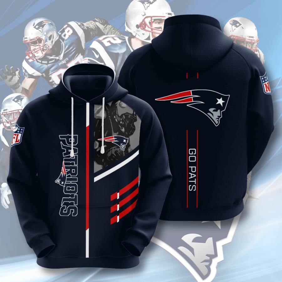 Sports American Football Nfl New England Patriots Usa Hoodie 3D