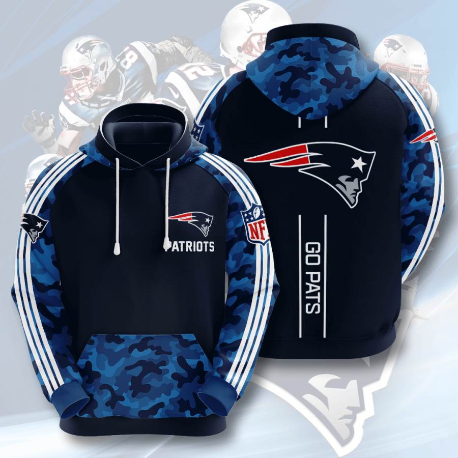 Sports American Football Nfl New England Patriots Usa Hoodie 3D