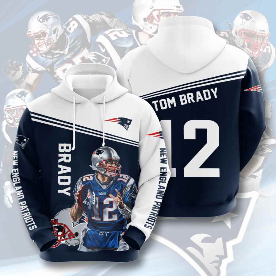 Sports American Football Nfl New England Patriots Usa Hoodie 3D