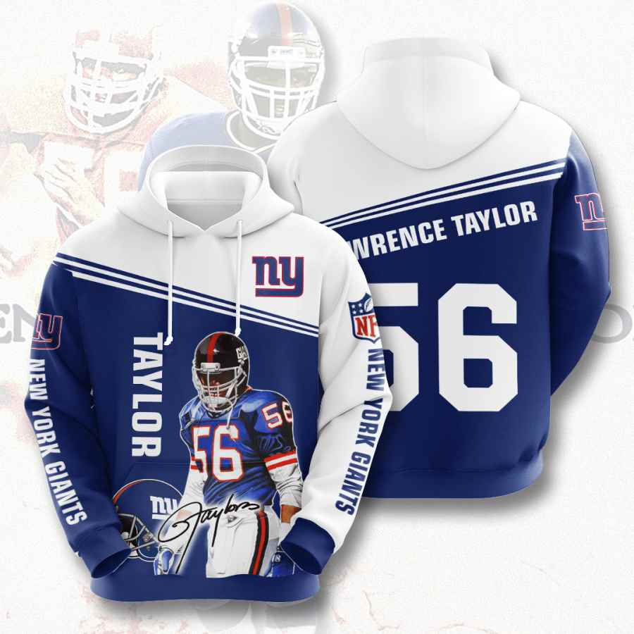 Sports American Football Nfl New York Giants Lawrence Taylor Usa Hoodie 3D