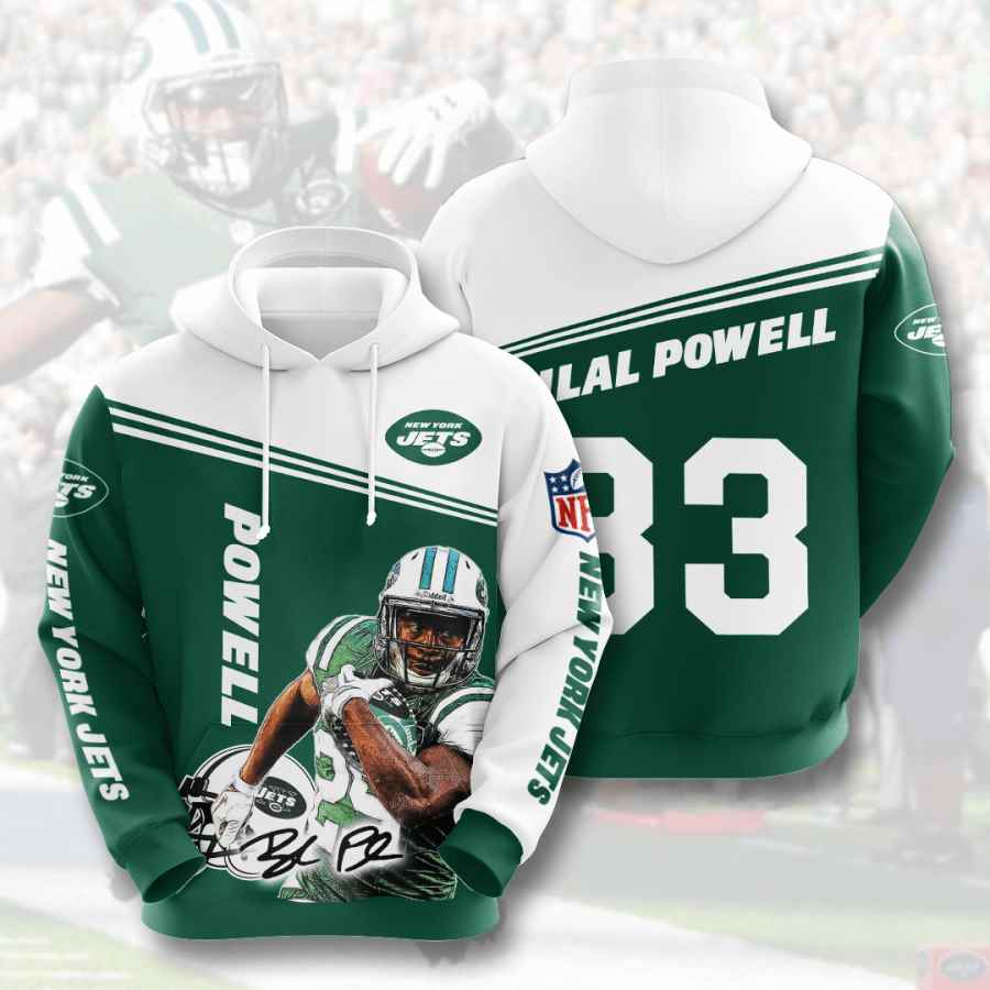 Sports American Football Nfl New York Jets Bilal Powell Usa Hoodie 3D