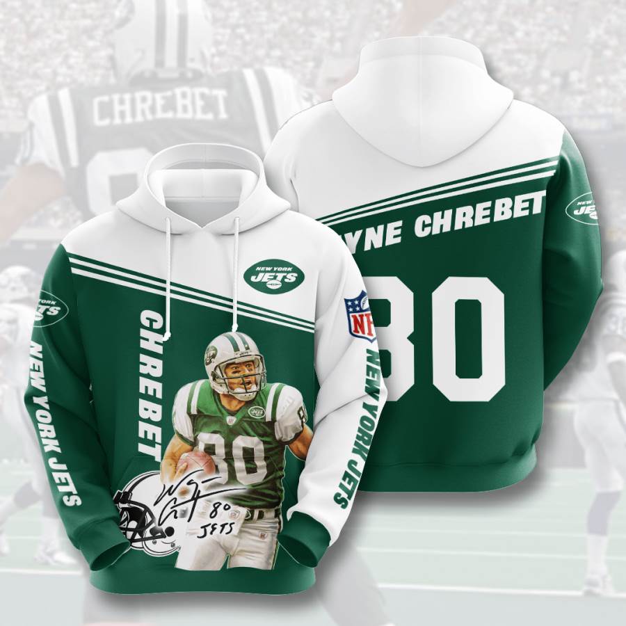 Sports American Football Nfl New York Jets Wayne Chrebet Usa Hoodie 3D