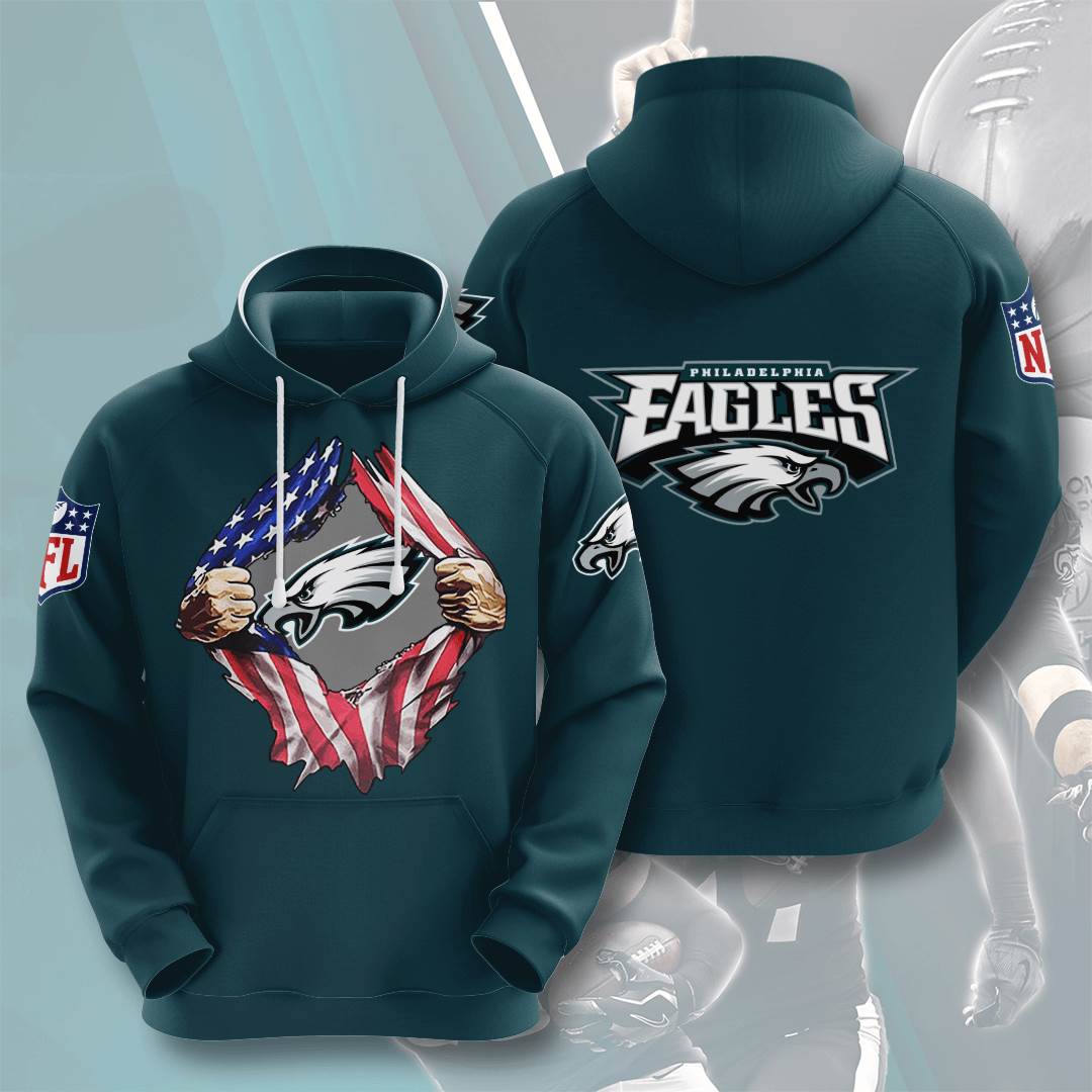 Sports American Football Nfl Philadelphia Eagles Usa Hoodie 3D