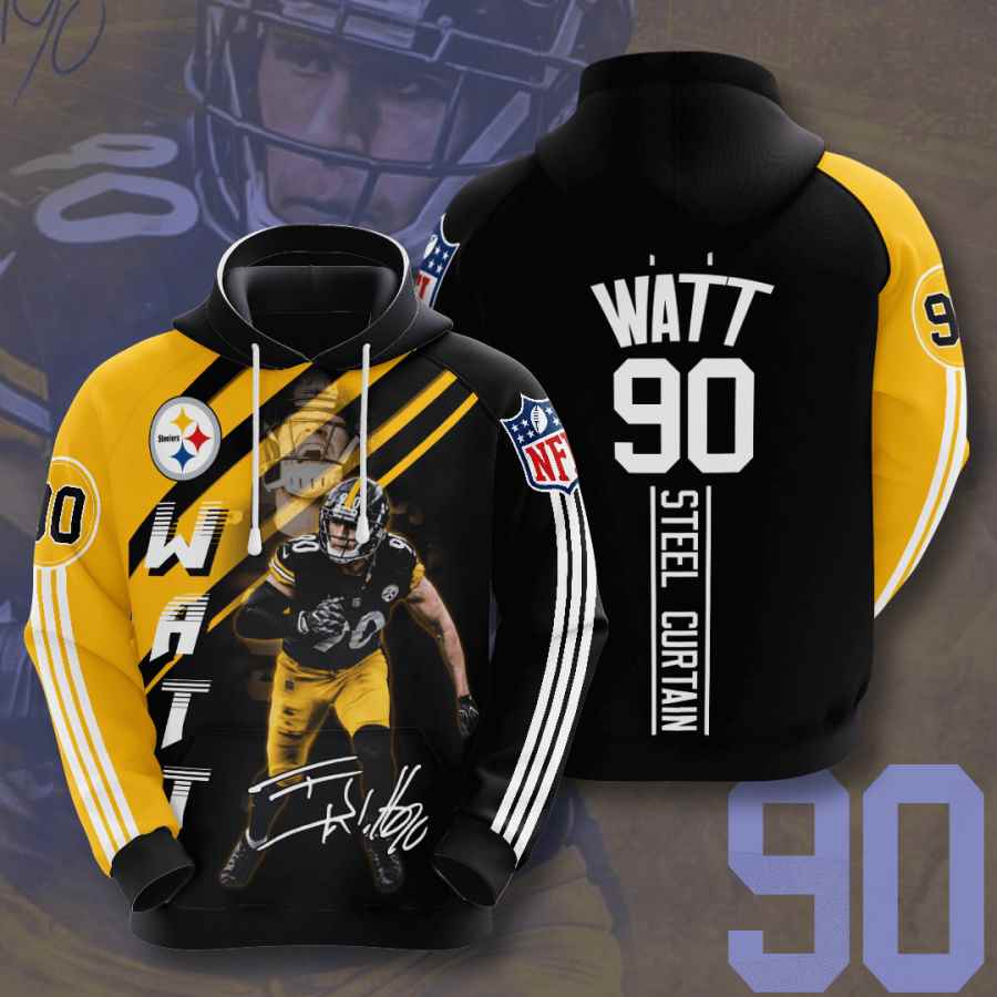 Sports American Football Nfl Pittsburgh Steelers T. J. Watt Usa Hoodie 3D
