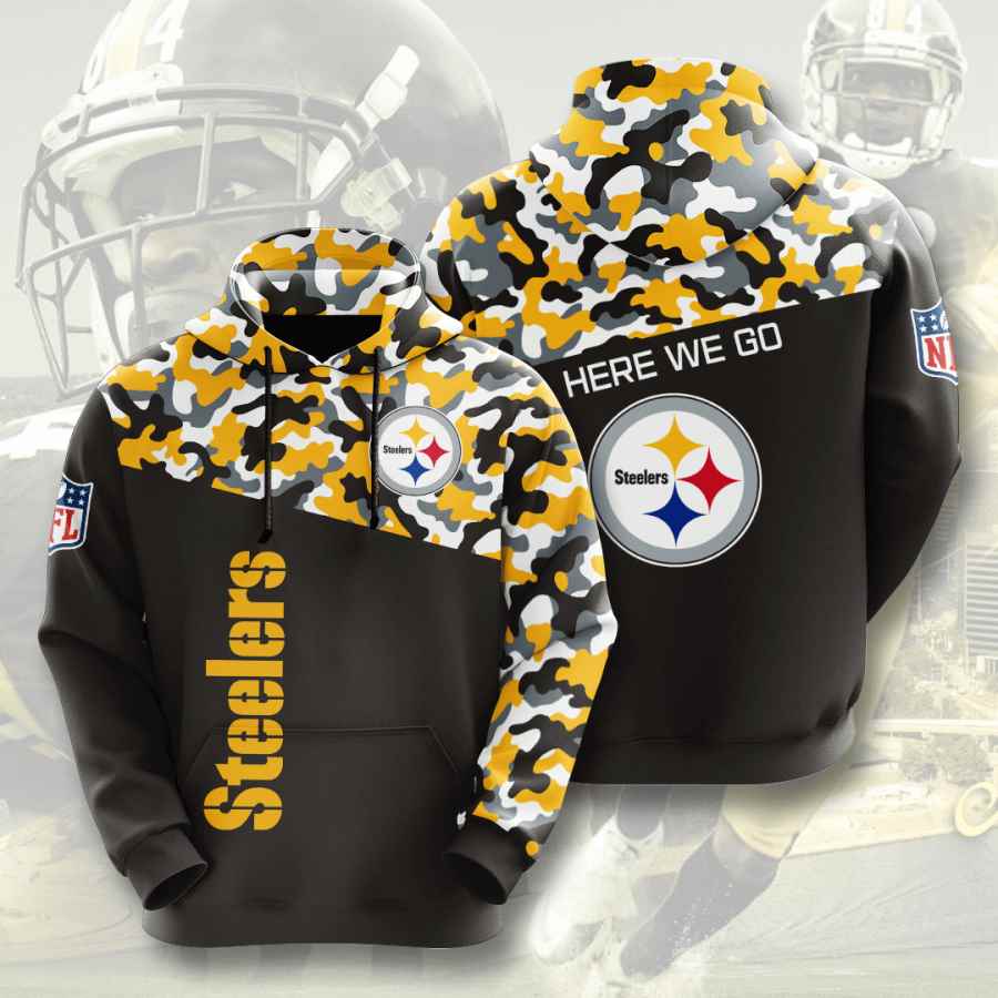 Sports American Football Nfl Pittsburgh Steelers Usa Hoodie 3D