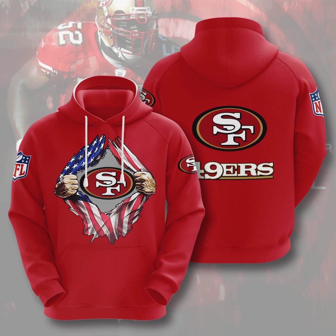 Sports American Football Nfl San Francisco Hoodie 3D