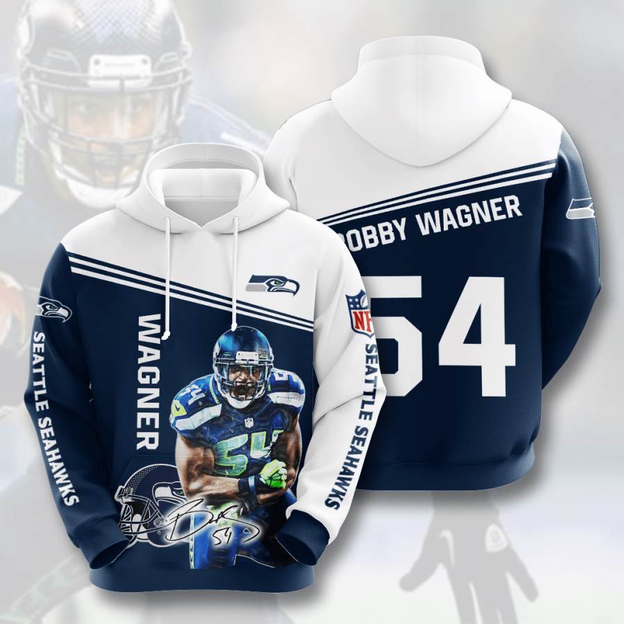 Sports American Football Nfl Seattle Seahawks Bobby Wagner Usa Hoodie 3D