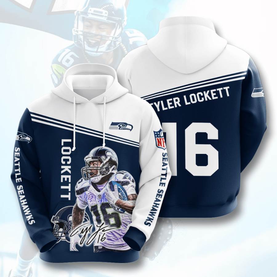 Sports American Football Nfl Seattle Seahawks Tyler Lockett Usa Hoodie 3D