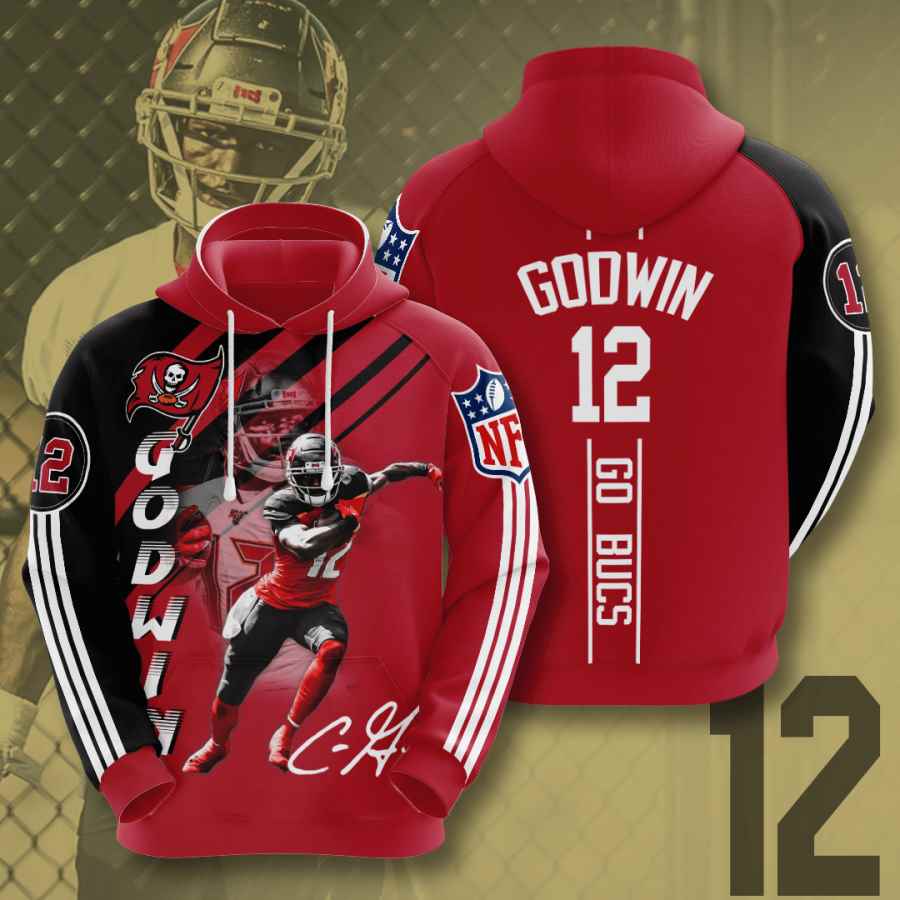 Sports American Football Nfl Tampa Bay Buccaneers Chris Godwin Usa Hoodie 3D