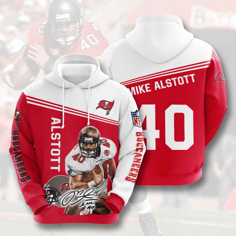 Sports American Football Nfl Tampa Bay Buccaneers Mike Alstott Usa Hoodie 3D