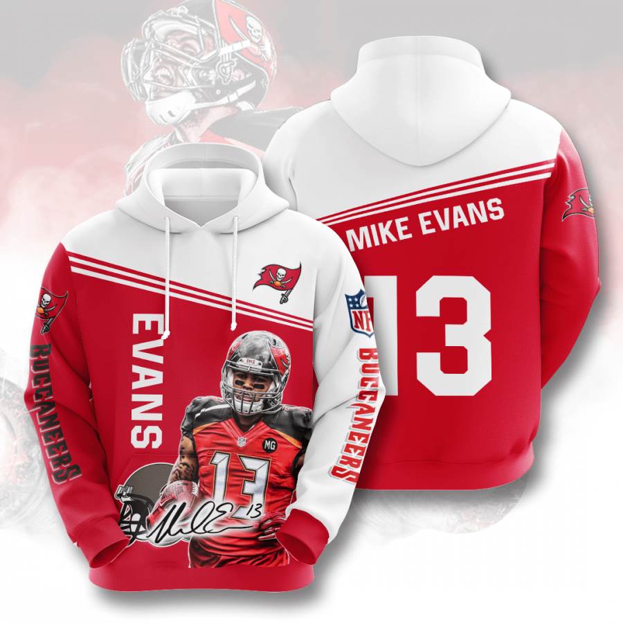 Sports American Football Nfl Tampa Bay Buccaneers Mike Evans Usa Hoodie 3D