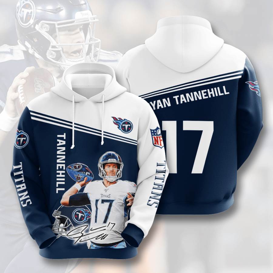Sports American Football Nfl Tennessee Titans Ryan Tannehill Usa Hoodie 3D