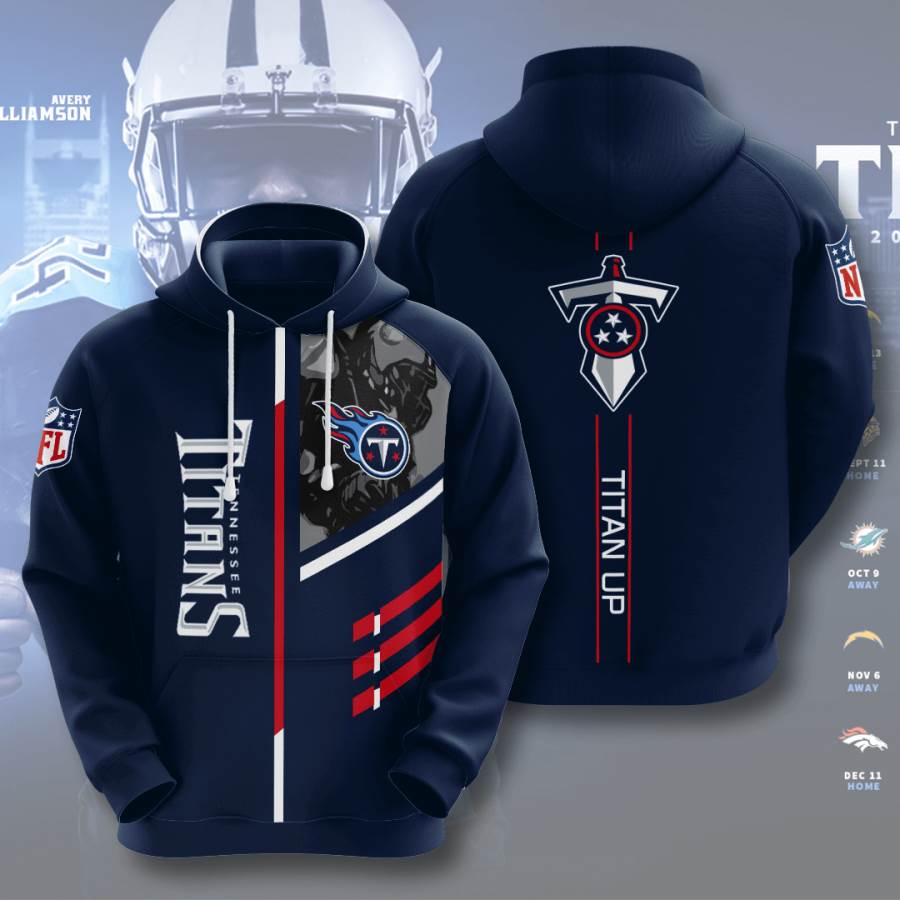 Sports American Football Nfl Tennessee Titans Usa Hoodie 3D