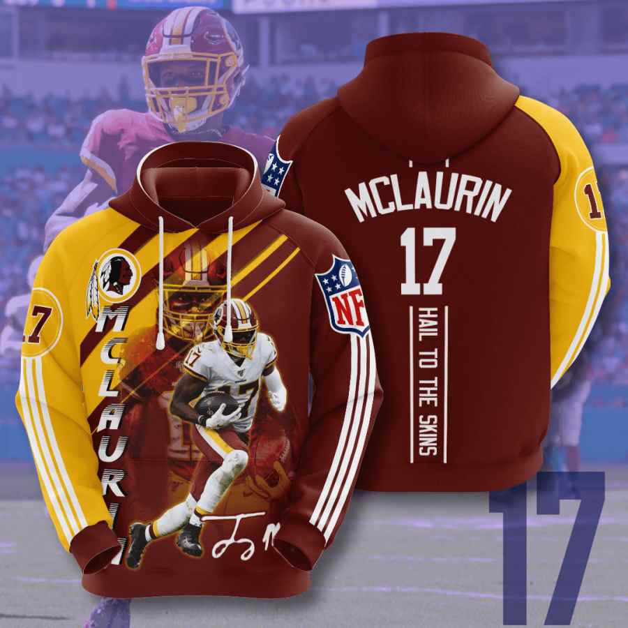 Sports American Football Nfl Washington Redskins Terry Mclaurin Usa Hoodie 3D