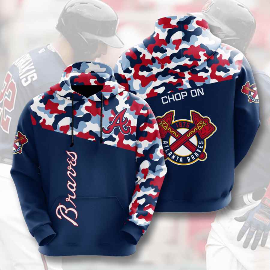 Sports Baseball Mlb Atlanta Braves Usa Hoodie 3D
