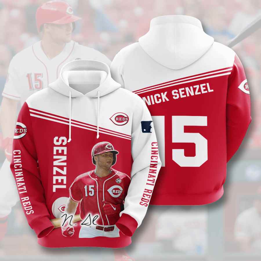 Sports Baseball Mlb Cincinnati Reds Nick Senzel Usa Hoodie 3D