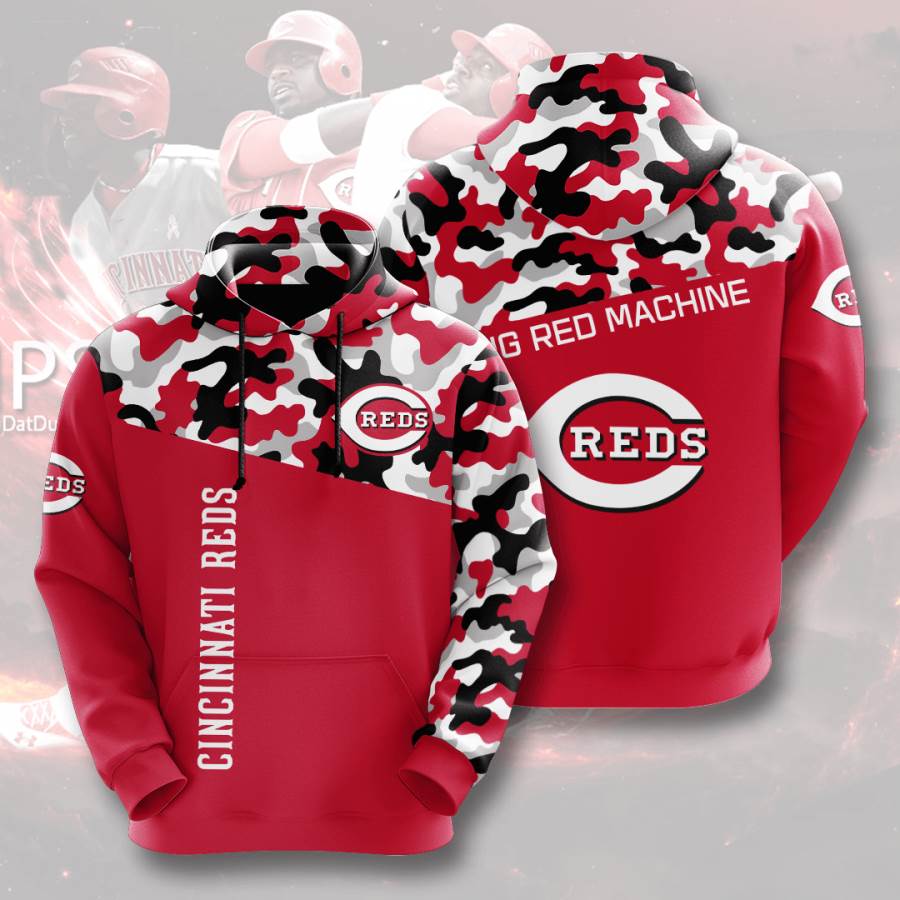 Sports Baseball Mlb Cincinnati Reds Usa Hoodie 3D